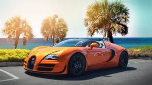“a Symbol Of Speed And Style: The Bugatti Car” Wallpaper