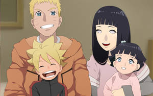A Tender Moment Between Naruto And Hinata Wallpaper