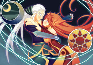 “a Tender Moment Between Two Lesbian Anime Characters.” Wallpaper