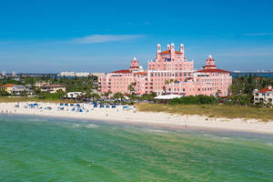 A Tranquil View Of Beach At St. Petersburg, Florida Wallpaper