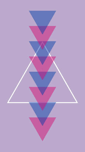 A Triangle With Pink And Purple Colors Wallpaper