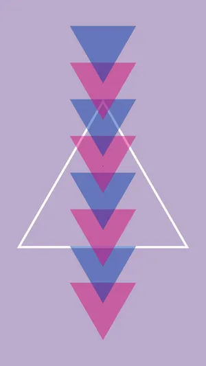A Triangle With Pink And Purple Colors Wallpaper