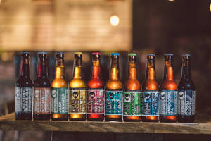 A Variety Of Brewdog Craft Beer Bottles Wallpaper