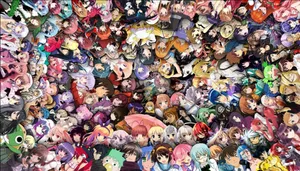 A Vibrant Anime Collage Wallpaper