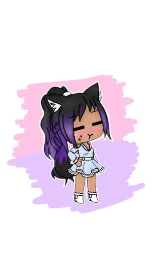 A Vibrant Encounter - Gacha Girl Wallpaper