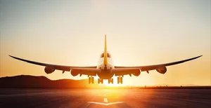 A View Of The Majestic Sky With A Cool Plane Flying In It Wallpaper