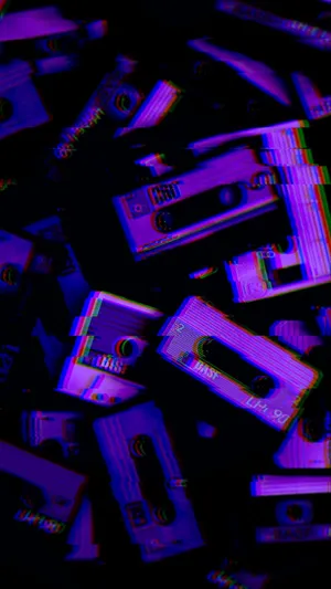 A Vintage Purple Grunge Aesthetic Wallpaper