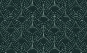 A Wallpaper With A Black And White Design Wallpaper