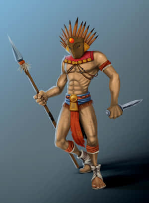 A Warrior Of The Aztec Empire Wallpaper