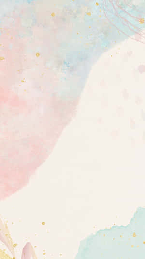 A Watercolor Painting Of A Unicorn With Gold Stars Wallpaper