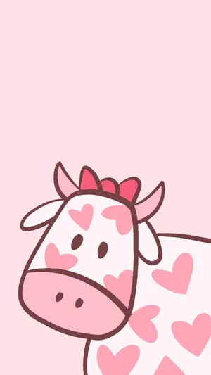 Strawberry cow wallpaper made by me : r/strawberrycow