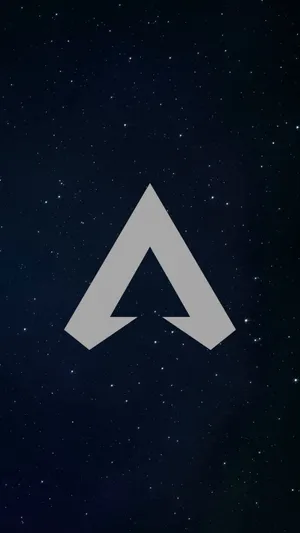 A White Arrow With A Star Background Wallpaper