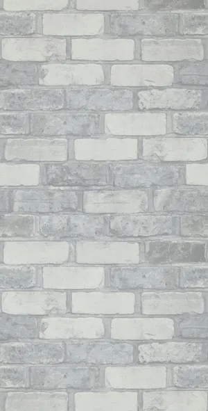 A White Brick Wall With Gray And White Bricks Wallpaper