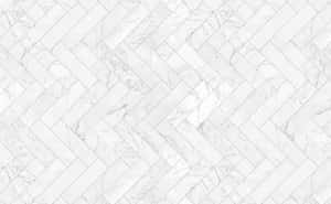 A White Marble Tile Pattern With A Chevron Pattern Wallpaper