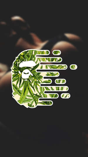 A Woman With A Marijuana Leaf On Her Face Wallpaper