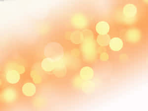 A Yellow And White Background With Bokeh Lights Wallpaper