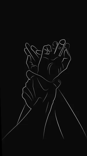 A Young Black Couple In Love, Holding Each Other Close. Wallpaper