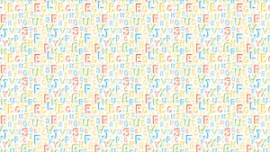 Abc Poster In Capital Font Wallpaper