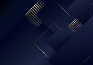 Abstract Arrangement Of Blue And Gold Lines Wallpaper