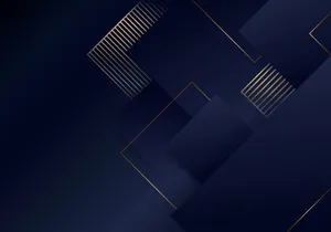 Abstract Arrangement Of Blue And Gold Lines Wallpaper