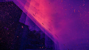 Abstract Art Aesthetic Purple Neon Computer Screen Wallpaper