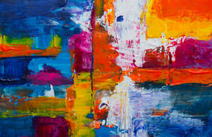 Abstract Art With Bright Colors Wallpaper