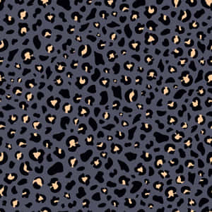 Abstract Black Leopard Print Pattern Wallpaper