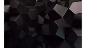 Abstract Black3 D Geometric Pattern Wallpaper
