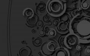 Abstract Blackand Grey Circles Background Wallpaper