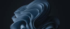 Abstract Blue Layerson Black Background Wallpaper