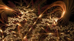Abstract Bronze Pattern Wallpaper