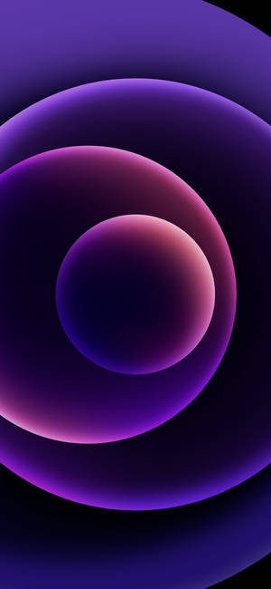 Abstract Circles Neon Purple Iphone Wallpaper