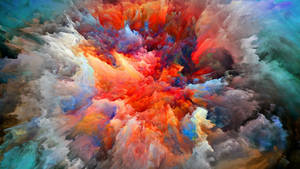 Abstract Color Burst Uhd Wallpaper