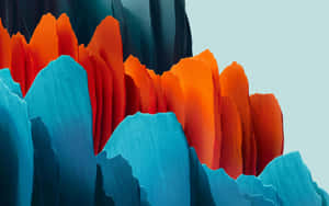 Abstract Colored Paper Art Wallpaper