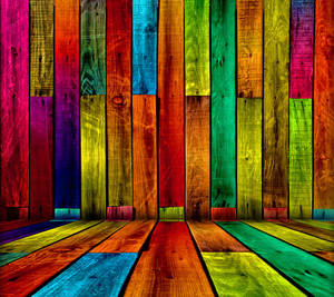 Abstract Colorful Wood