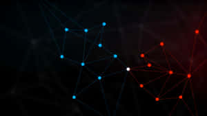 Abstract Connected Dots Pattern Wallpaper