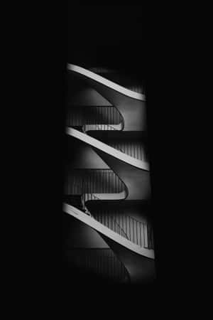 Abstract Design In Black & White Wallpaper