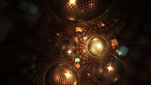 Abstract Disco Lights Illusion Wallpaper