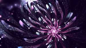 Abstract Flower Design 4k Purple Wallpaper