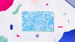 Abstract Framed Painting Aesthetic Art Desktop Wallpaper