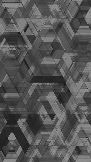 Abstract Geometric Pattern Black Gray Wallpaper
