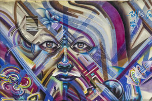Abstract Graffiti Portrait Wallpaper