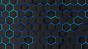 Abstract Hexagons In Vibrant Colors Wallpaper