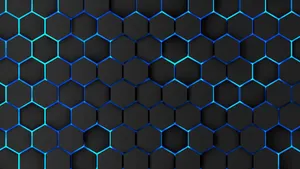 Abstract Hexagons In Vibrant Colors Wallpaper