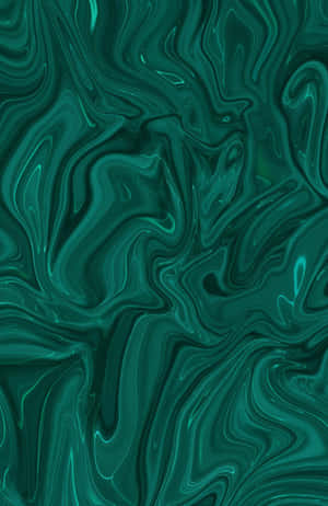 Abstract Jade Swirl Pattern Wallpaper