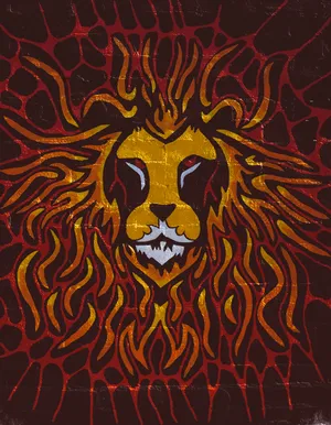 Abstract Lion Graffiti Wallpaper