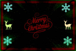Abstract Merry Christmas Dark Background Wallpaper