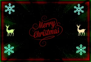 Abstract Merry Christmas Dark Background Wallpaper