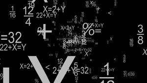 Abstract Monochrome Math Wallpaper