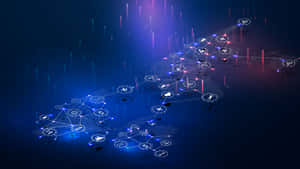 Abstract Network Connectivity Concept Wallpaper